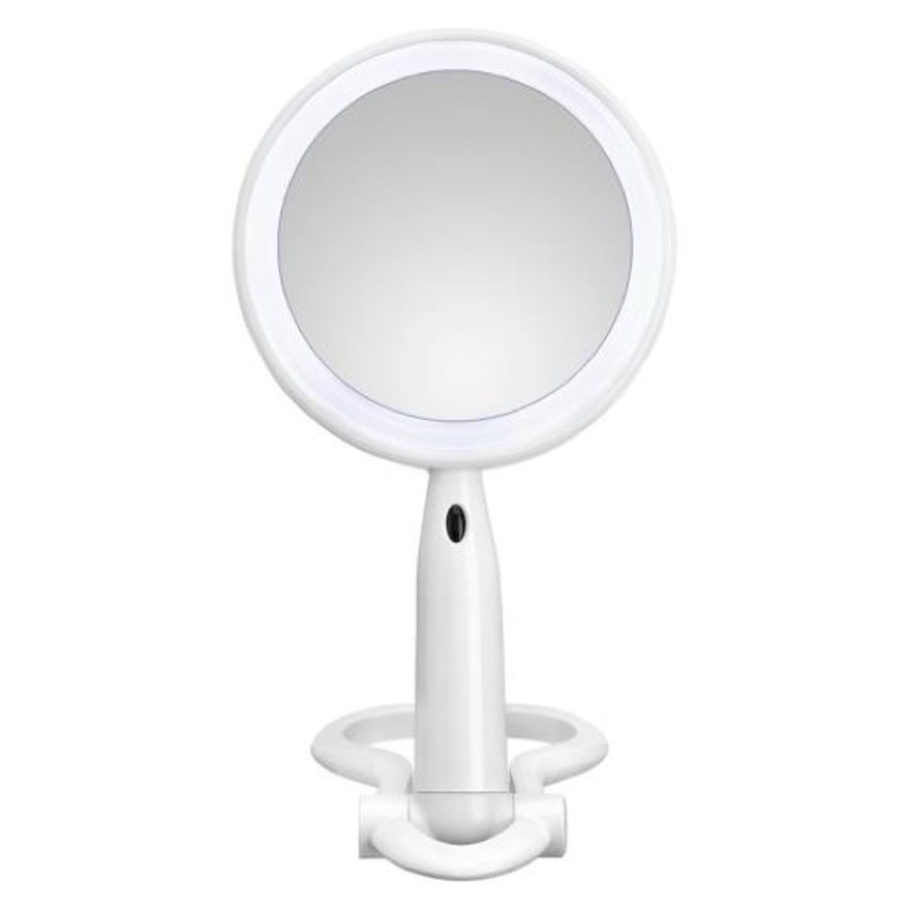 Round White Makeup Mirror